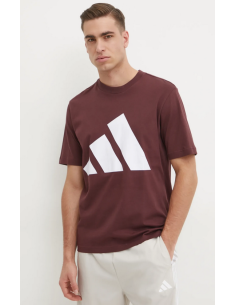 Adidas Essentials Big Logo Men's T-shirt - Bordeaux