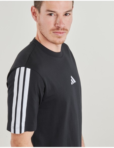 T-shirt Uomo Adidas Essentials 3-Stripes - Nero