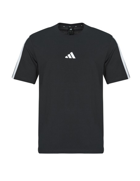 T-shirt Adidas Essentials 3-Stripes pour homme - Noir