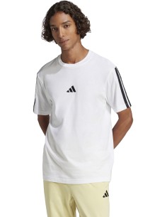 T-shirt Uomo Adidas Essentials 3-Stripes - Bianco 2