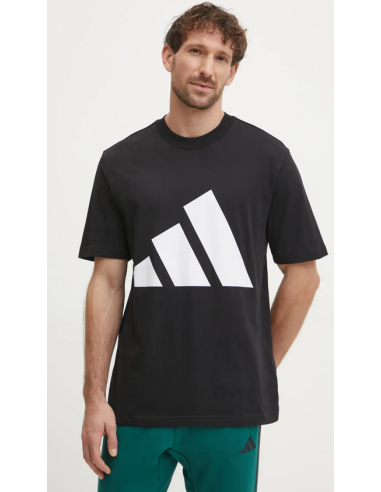 Adidas Essentials Big Logo Herren T-Shirt - Schwarz