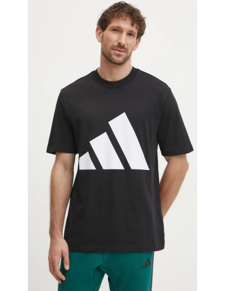 Adidas Essentials Big Logo Men's T-Shirt - Black