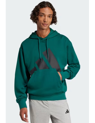 Felpa Uomo Adidas Essentials Big Logo French Terry - Verde