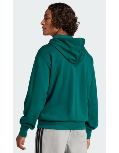 Felpa Uomo Adidas Essentials Big Logo French Terry - Verde 2