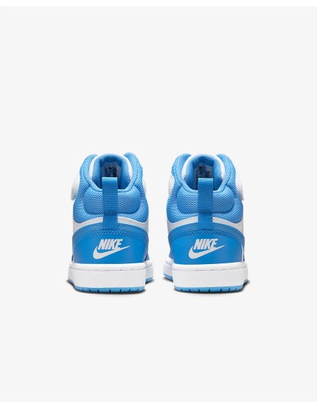 Scarpe ragazzo Nike Court Borough Mid 2 (GS) - Blu/bianco