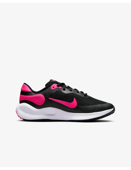 Chaussures Nike Revolution 7 pour fille - Noir/Fuchsia