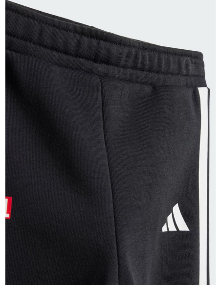 Chándal infantil Spider-Man de Adidas x Marvel, negro y rojo