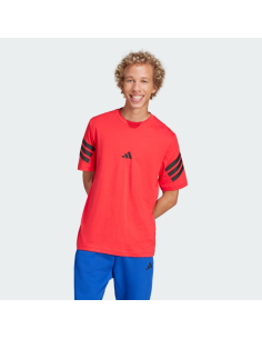 Camiseta Adidas Future Icons 3 Stripes para hombre - Roja