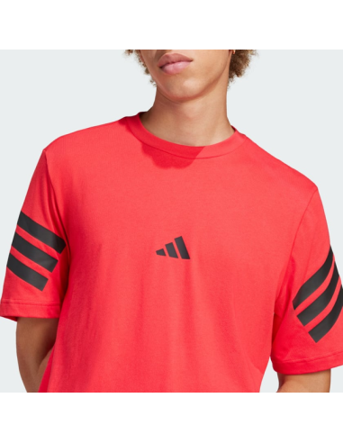 Adidas Future Icons 3 Stripes Men's T-Shirt - Red