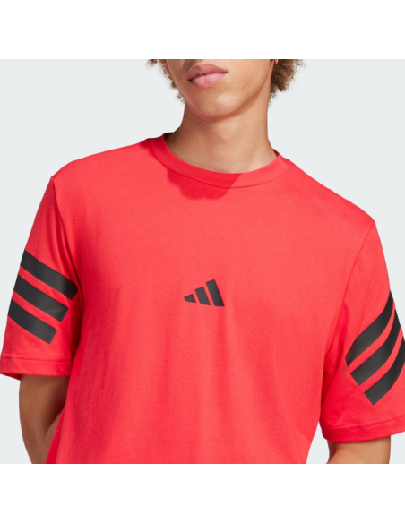 Adidas Future Icons 3 Streifen Herren T-Shirt - Rot