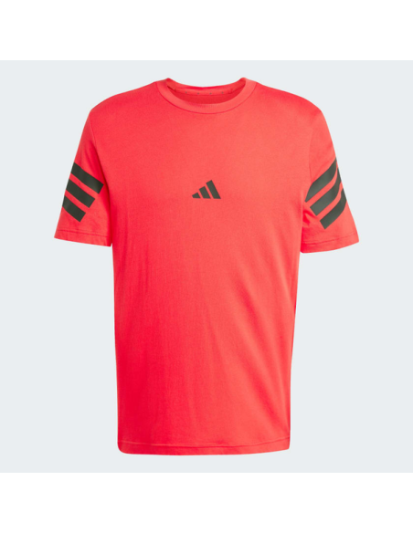 T-shirt Uomo Adidas Future Icons 3 strisce - Rosso