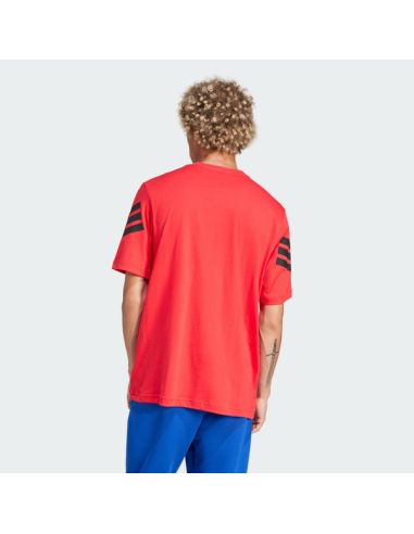 T-shirt Uomo Adidas Future Icons 3 strisce - Rosso