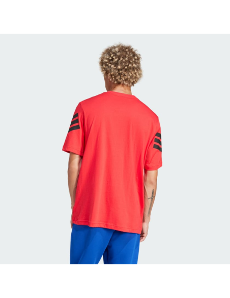 T-shirt Adidas Future Icons 3 Stripes pour homme - Rouge