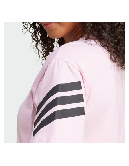 T-shirt Donna Adidas Future Icons 3-Stripes Tee - Rosa
