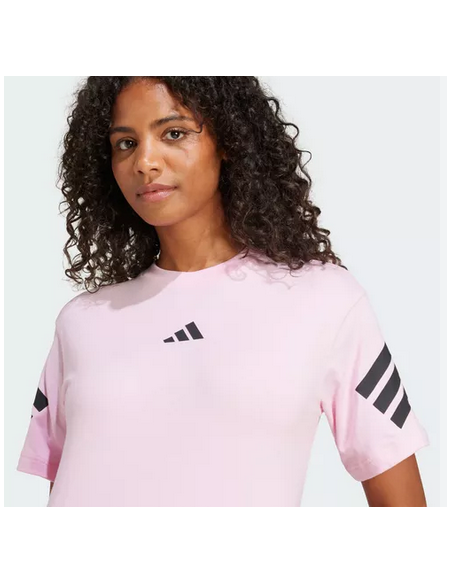 T-shirt Adidas Future Icons 3-Stripes pour femme - Rose