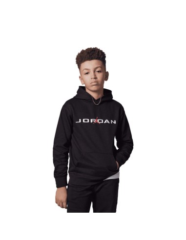 Felpa Ragazzo Jordan Baseline PO Hoodie - Nero