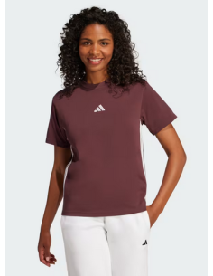 Adidas Future Icons 3-Stripes Tee Damen T-Shirt - Bordeaux