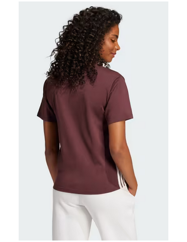 T-shirt Donna Adidas Essentials 3 - Bordeaux