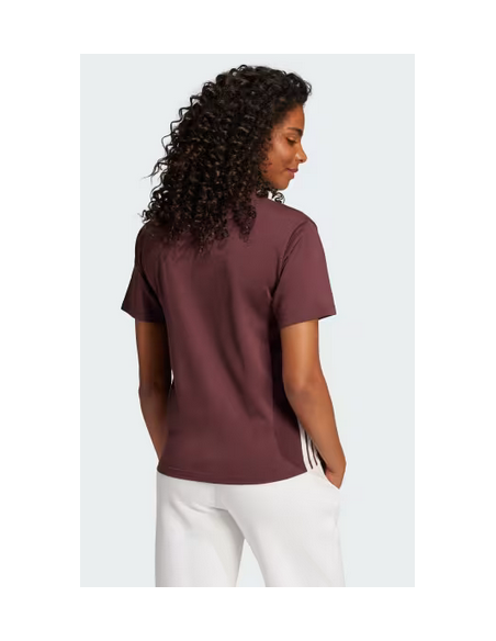 Camiseta Adidas Future Icons 3-Stripes Tee para mujer - Burdeos