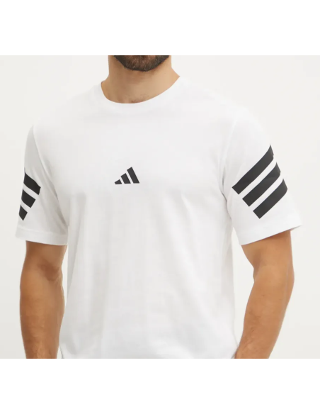 T-shirt Uomo Adidas Future Icons 3-Stripes Tee - Bianco