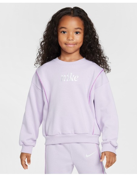 Chándal para niña Nike doll French Terry - rosa - algodón cepillado