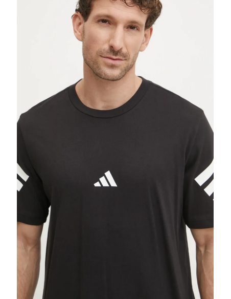 Adidas Future Icons 3-Stripes Tee Herren T-Shirt - Schwarz