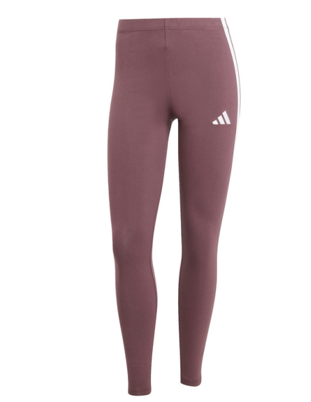 Leggings Adidas Essentials 3-Stripes para mujer - Burdeos