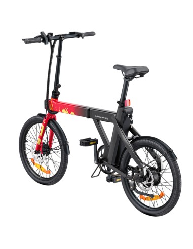 Bicicletta elettrica pieghevole urbana ENGWE P20 Ace Edizione Limitata - nero/rosso