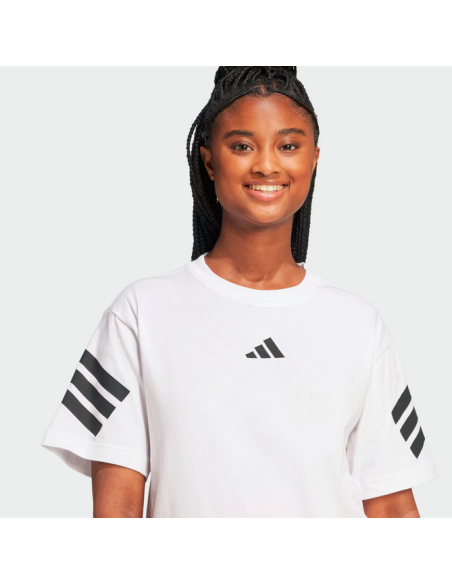 Adidas Future Icons 3-Stripes Tee Damen T-Shirt - Weiß