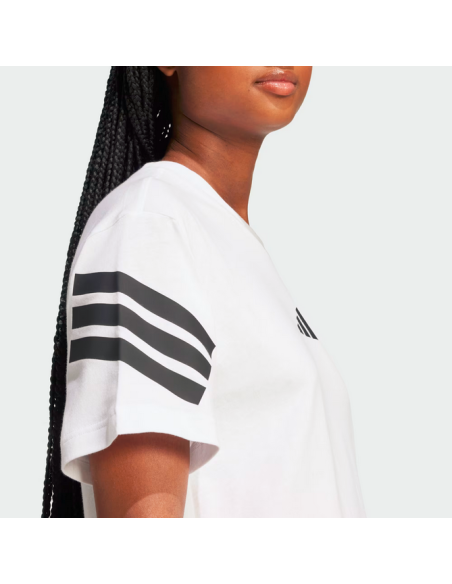 T-shirt Donna Adidas Future Icons 3-Stripes Tee - Bianco