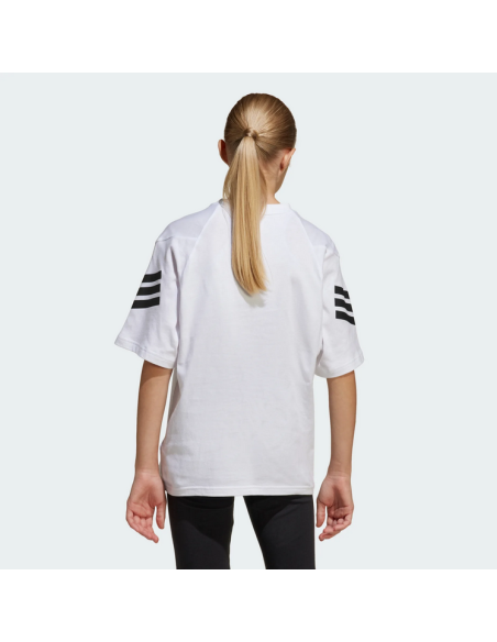 T-shirt Adidas Future Icons 3-Stripes pour fille - Blanc