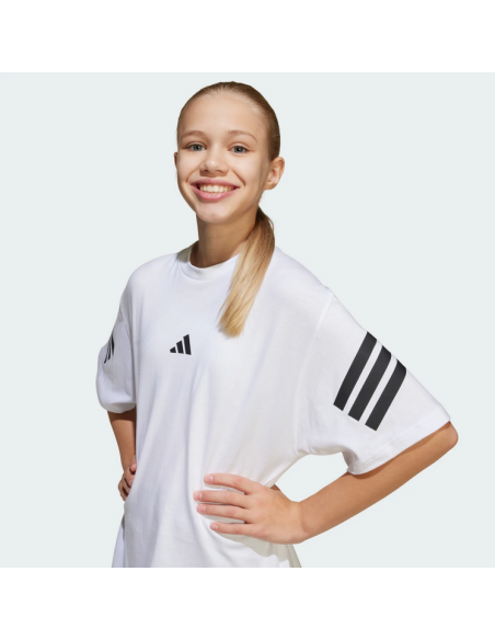 Adidas Future Icons 3-Stripes Tee Girl's T-shirt - White