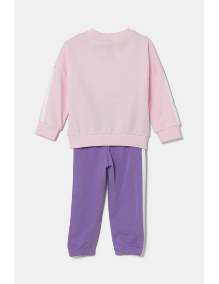 Tuta Bambina Adidas 3-Stripes - Rosa/Viola