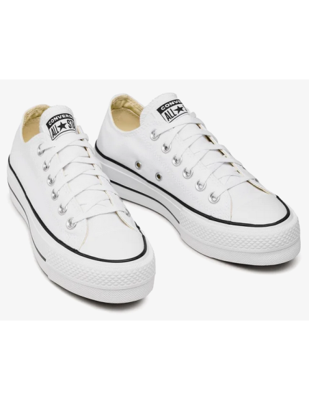 Zapatillas Converse Chuck Taylor All Star Ox Lift para mujer, color Blanco