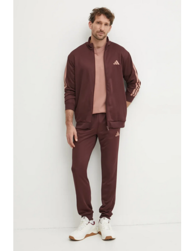 Adidas 3 Stripes Men's Tracksuit - Bordeaux