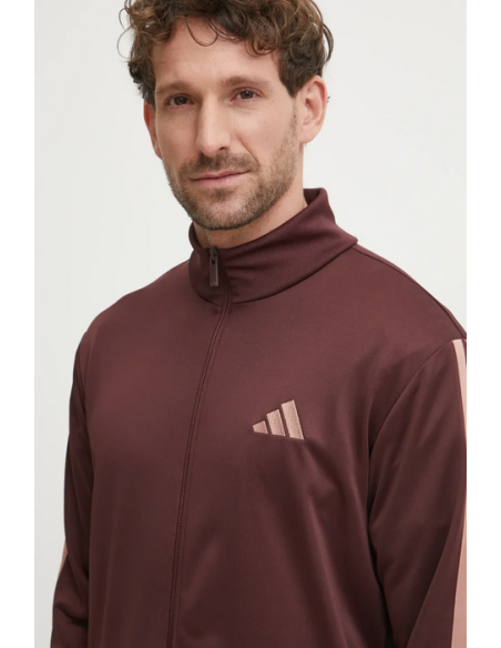 Adidas 3 Stripes Men's Tracksuit - Bordeaux