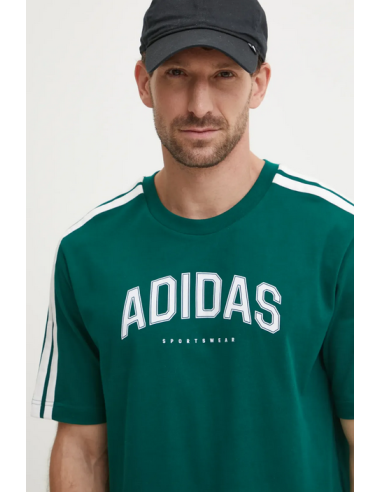 T-shirt Uomo Adidas College Tee - Verde