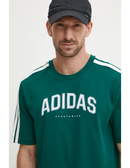 Camiseta Adidas College Tee para hombre - Verde