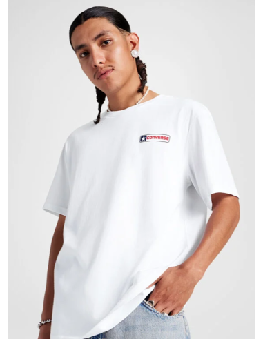 Camiseta con el logotipo de Converse para hombre, color blanco