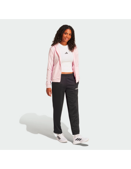 Tuta Donna Adidas Essentials Linear - Rosa/Nero