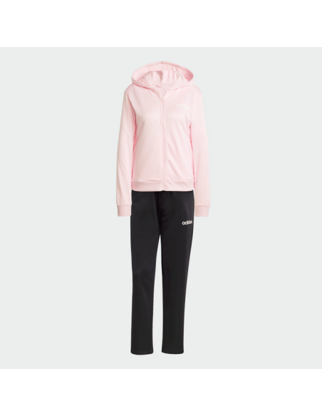 Adidas Women's Essentials Linear Tracksuit - Pink/Black