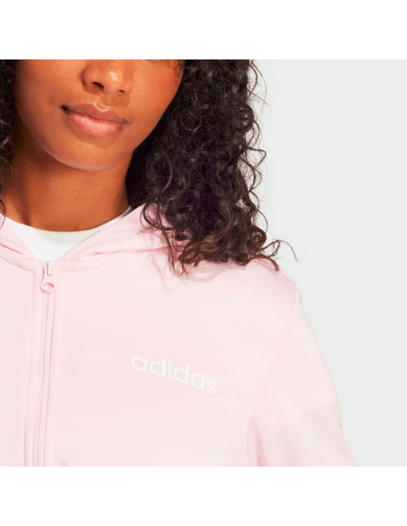 Tuta Donna Adidas Essentials Linear - Rosa/Nero