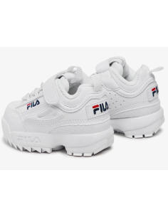 Scarpe Bambino Fila Disruptor - Bianco 2
