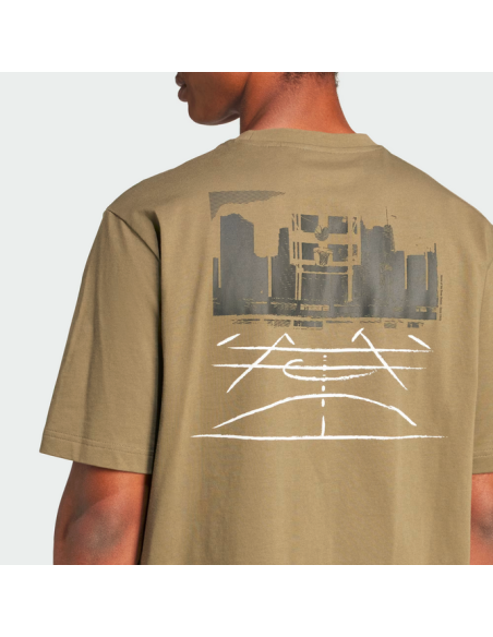 Adidas Codes Photoreal Graphic Herren T-Shirt - Militärgrün