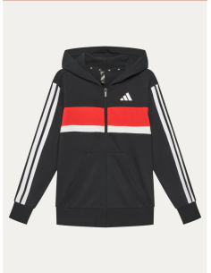 Tuta Bambino Adidas Tiberio Essentials 3-Stripes - Nero 2