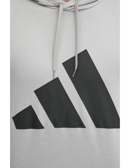 Tuta Uomo Adidas Sportswear Big Logo French Terry Hooded - Grigio/Nero