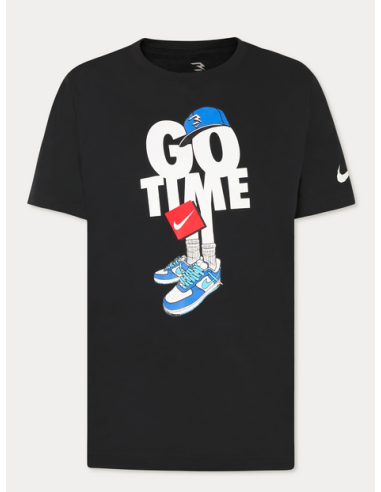 Camiseta Nike Go Time Tee Niño - Negro