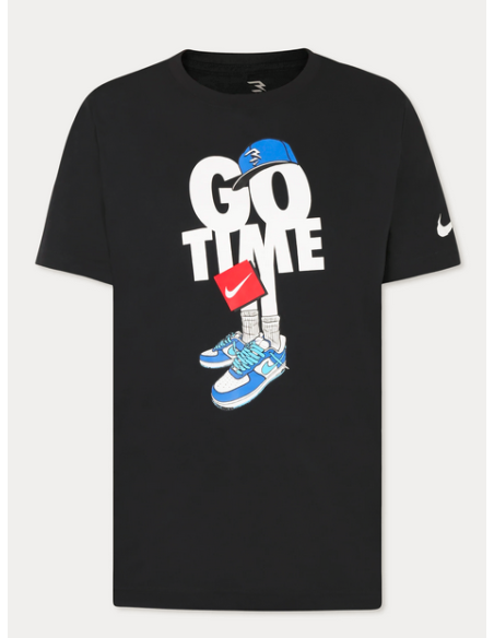 Nike Go Time Tee Jungen-T-Shirt – Schwarz