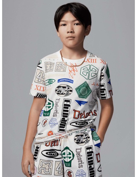 T-shirt Ragazzo Jordan Essentials Printed - Bianco