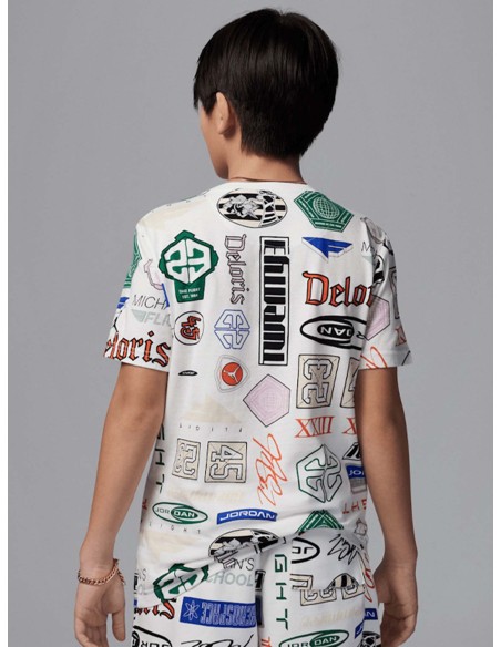 T-shirt Ragazzo Jordan Essentials Printed - Bianco